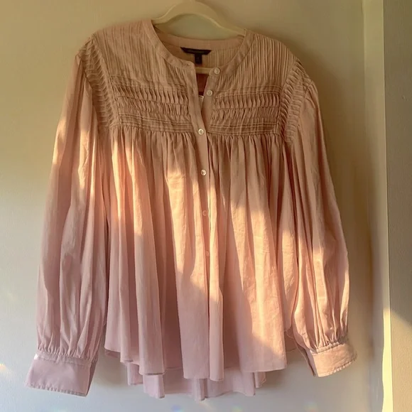 Banana republic pintuck swing blouse - Picture 4 of 12
